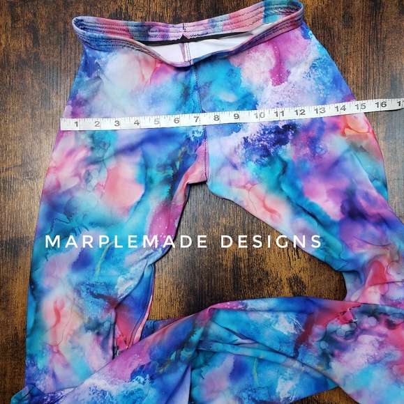 NWT*XS /X Long 23x36 flare 💜Marplemade Designs flares mid waist, nylon/s - Picture 9 of 14